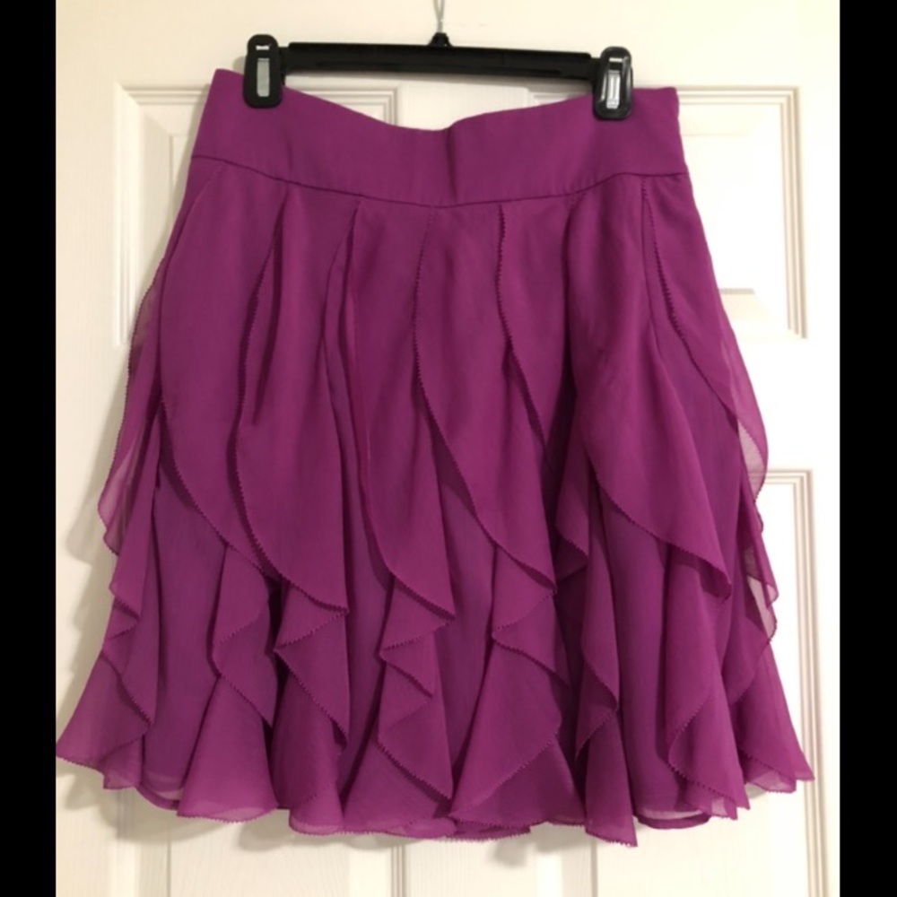 ✨EUC Ann Taylor ruffled skirt✨